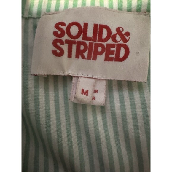 Solid And Striped Oxford Tunic Purple And Green Size Medium - Picture 5 of 7